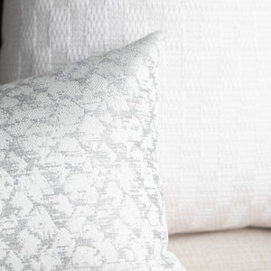 PEARL || Gray & Ivory Indoor/Outdoor Pillow Cover