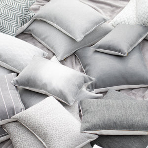 DOVE || Gray Geometric Indoor/Outdoor Pillow Cover