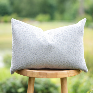 CHARITY (GRAY) || Neutral Leopard Print Indoor/Outdoor Pillow Cover