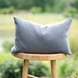 SLATE || Gray Subtly Striped Indoor/Outdoor Pillow Cover