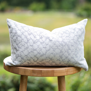 PEARL || Gray & Ivory Indoor/Outdoor Pillow Cover