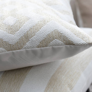 SAND || Natural & Ivory Striped Indoor/Outdoor Pillow Cover