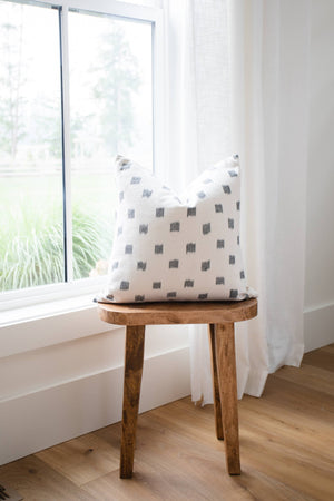 ELIE || Navy & White Ikat Pillow Cover
