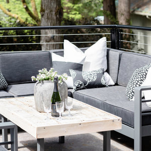 Black white on sale striped outdoor pillows