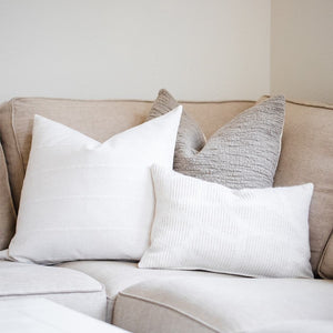 MOCHA || Warm Taupe Bouclé Textured Pillow Cover