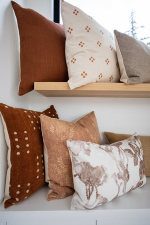 PATINA || Textured Rust Pillow Cover