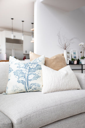 JUNIPER || Indigo & Cream Pillow Cover