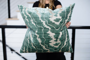 SYLVIA || Teal Velvet Pillow Cover