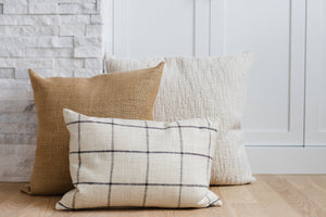 JUDE || Mustard Textured Pillow Cover