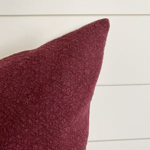 RUBY || Cranberry Red Pillow Cover