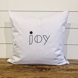 Modern Joy Pillow Cover - Linen and Ivory