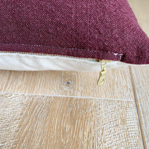 RUBY || Cranberry Red Pillow Cover