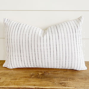 OLIVIA || Black Striped Pillow Cover
