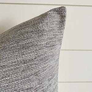 GRIFFIN || Textured Gray Pillow Cover
