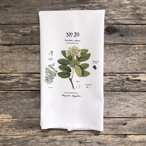Eucalyptus Botanical No. 39 Tea Towel - Linen and Ivory