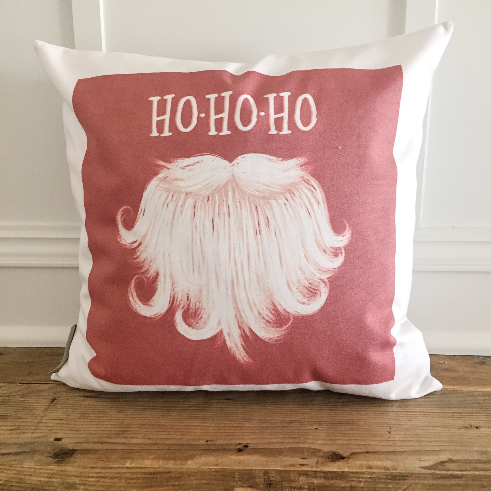 Santa Beard Pillow Cover - Linen and Ivory