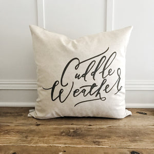 Cuddle Weather Pillow Cover - Linen and Ivory