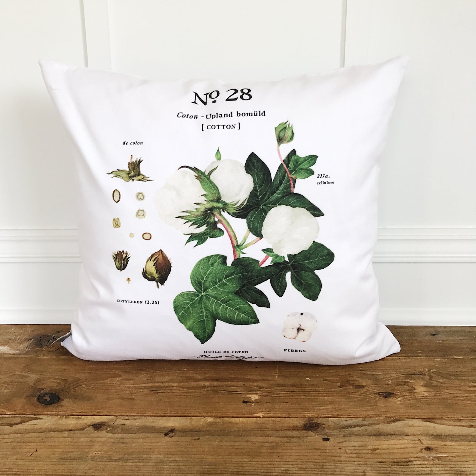 Cotton No. 28 Botanical Pillow Cover