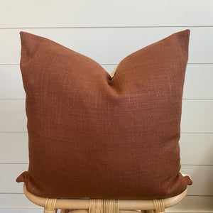 PATINA || Textured Rust Pillow Cover