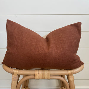 PATINA || Textured Rust Pillow Cover