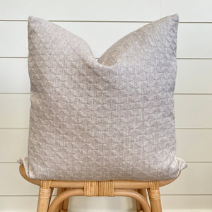 FIONA || Neutral Topiary Textured Pillow Cover