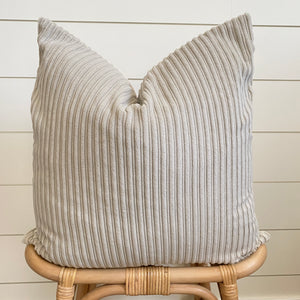 NANTUCKETT || Velvet Striped Pillow Cover