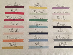 Custom Ink Color - Linen and Ivory