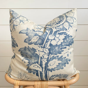 JUNIPER || Indigo & Cream Pillow Cover