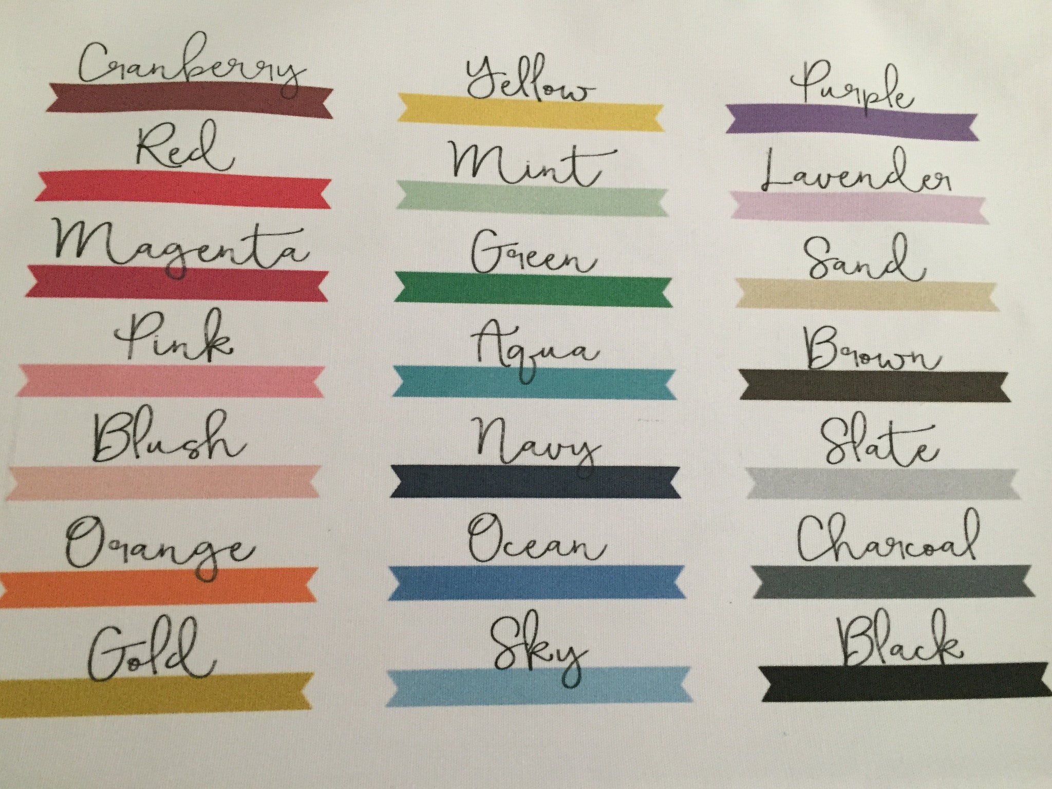 Custom Ink Color - Linen and Ivory