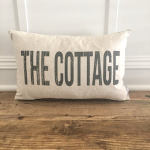 The Cottage Pillow Cover - Linen and Ivory