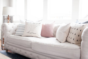 In This House Pillow Cover (Christmas Edition) - Linen and Ivory