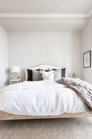 Let's Mistletoe Pillow Cover - Linen and Ivory