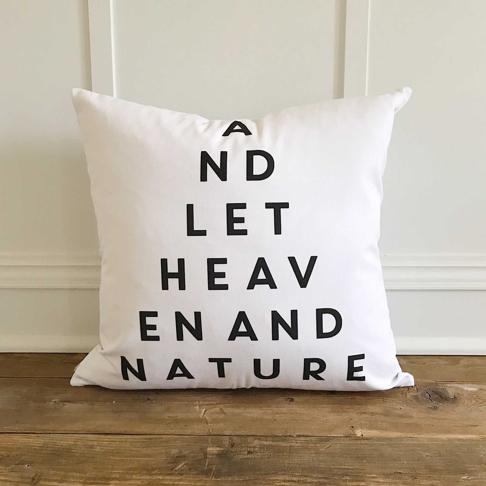 Heaven And Nature Pillow Cover - Linen and Ivory