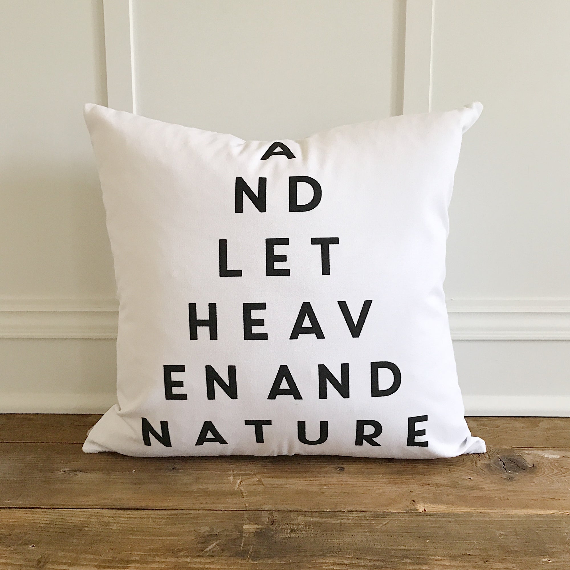 Heaven And Nature Pillow Cover - Linen and Ivory