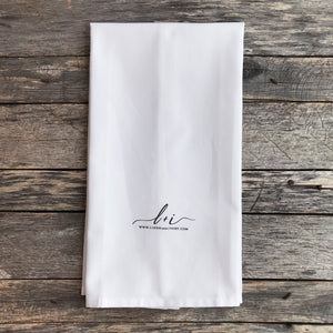 #YOLO Tea Towel - Linen and Ivory