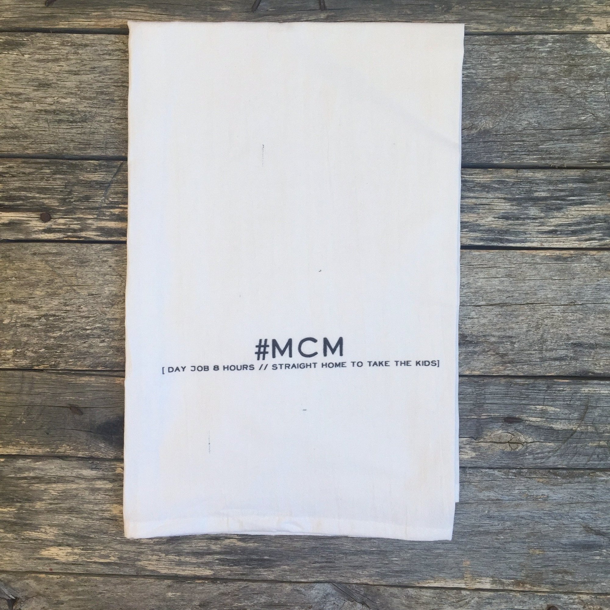 #MCM Tea Towel - Linen and Ivory