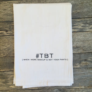 #TBT Tea Towel - Linen and Ivory