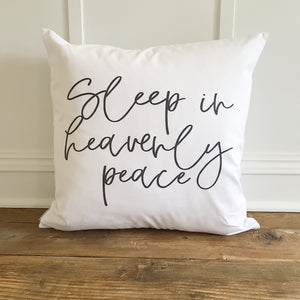 Sleep in Heavenly Peace Pillow Cover - Linen and Ivory