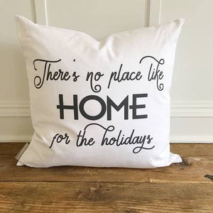 Home for the Holidays Pillow Cover - Linen and Ivory