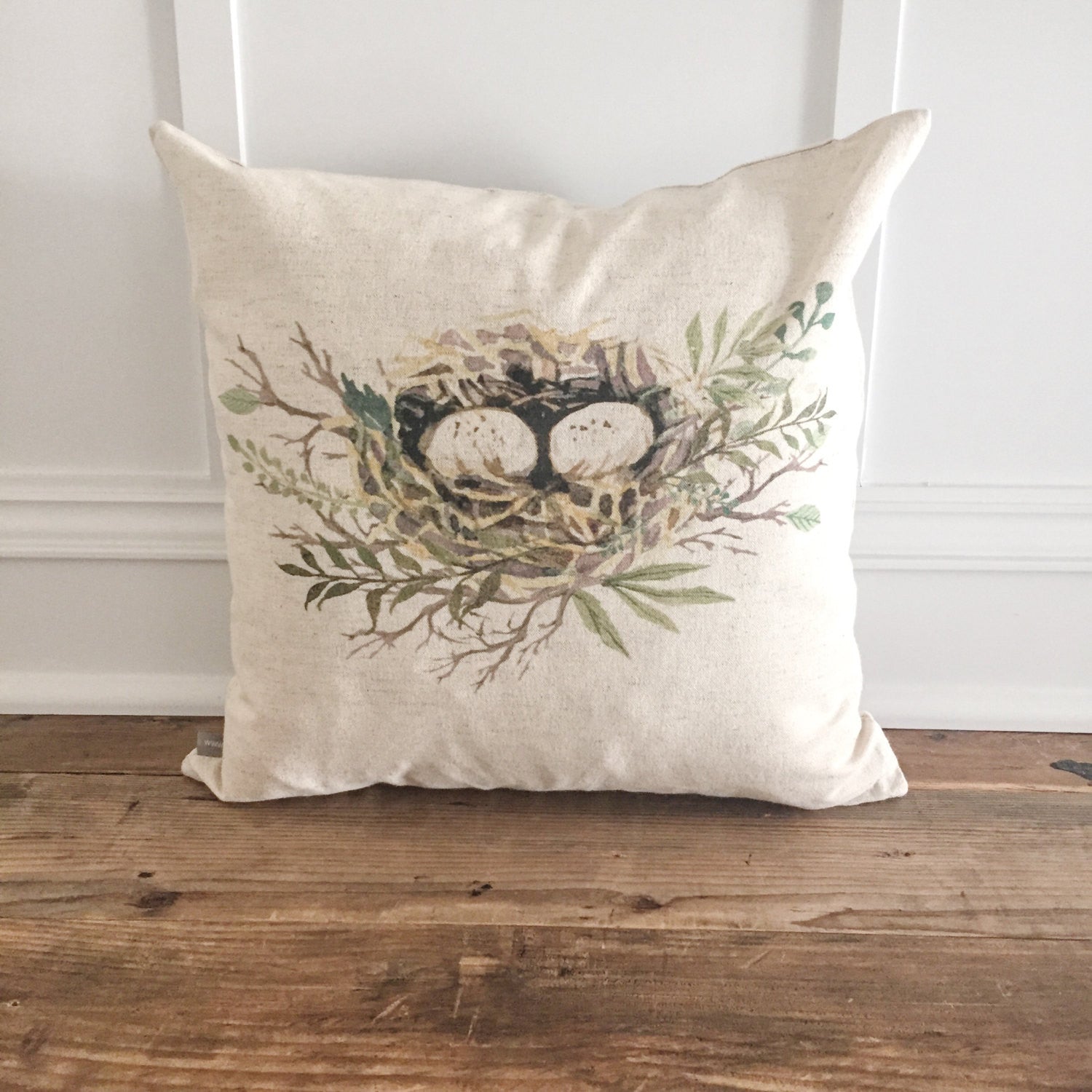 Nest Pillow Cover - Linen and Ivory