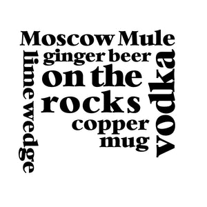 Moscow Mule Tea Towel - Linen and Ivory